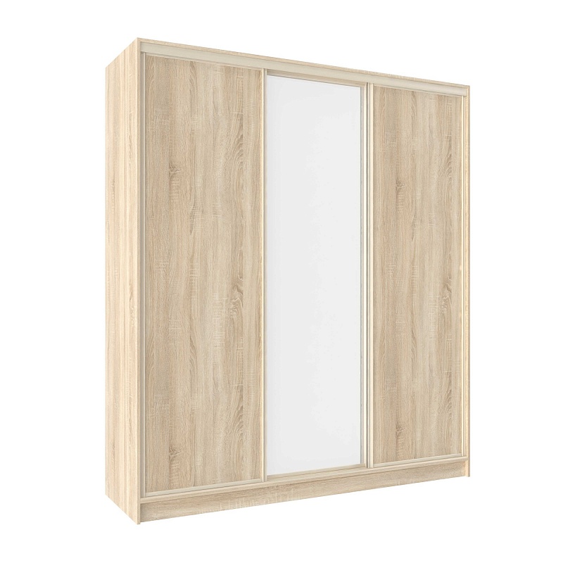 Шкаф-купе 2000 Домашний зеркало/лдсп