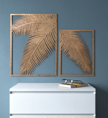 Набор картин в детскую Gold Palm (Золотая пальма)