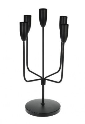 Канделябр Stem для 5 ти свечей, цвет чёрный AAE324430