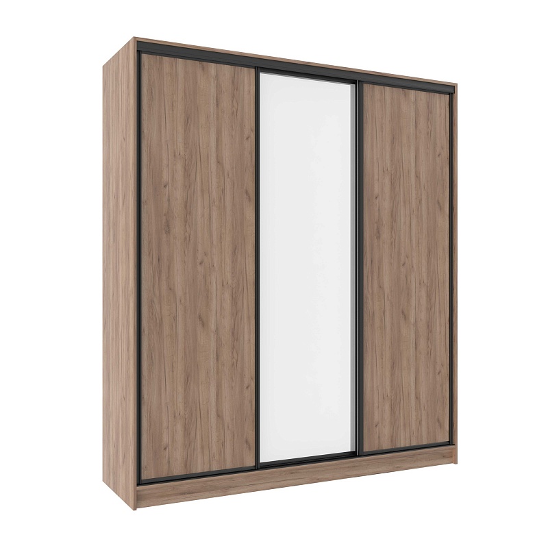 Шкаф-купе 2000 Домашний зеркало/лдсп