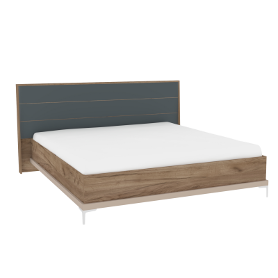 Кара 9 (спальня) Кровать со стационарным основанием (1600) металл