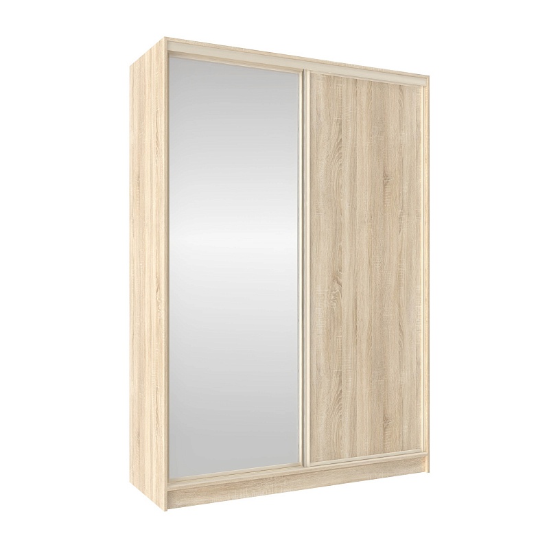 Шкаф-купе 1600 Домашний зеркало/лдсп