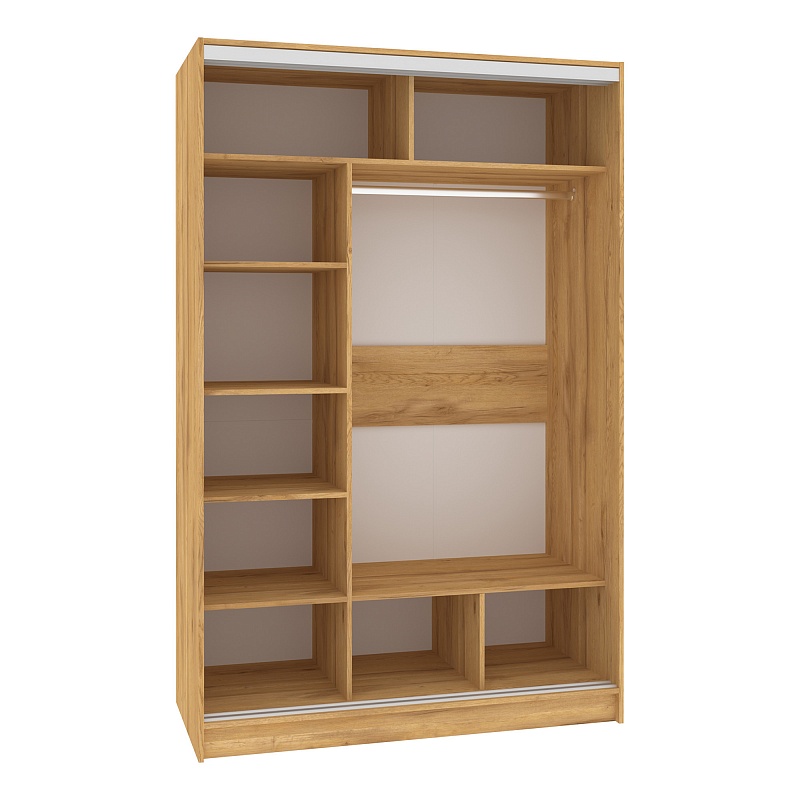 Strike 1600 Шкаф-купе зеркало/лдсп