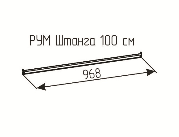 РУМ Штанга 100см