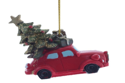 Елочное украшение Машина 6 см, 782373
