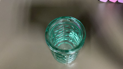 Подсвечник стеклянный, разм. 6х10 см, цв. в ассорт., (Зеленый)