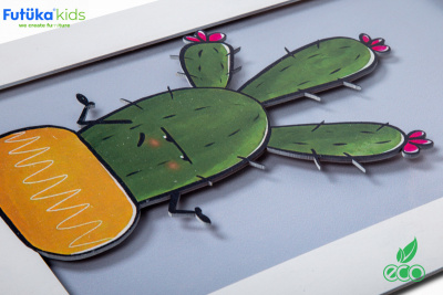 Набор картин в детскую комнату Cactus Set (Набор Кактусов)