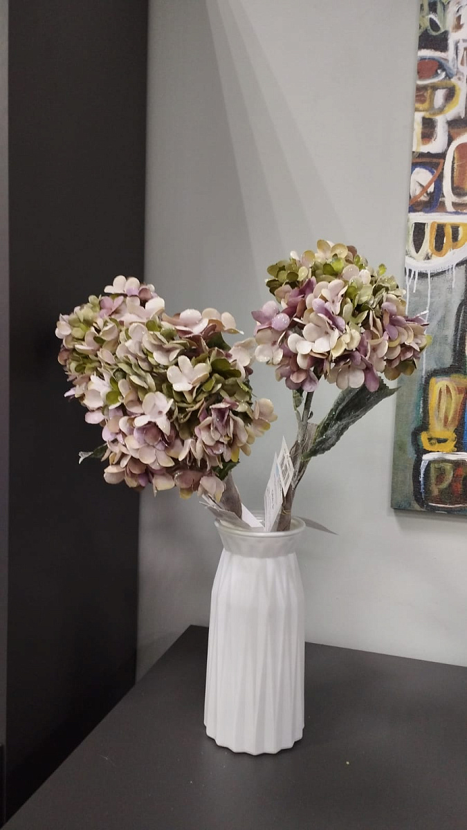 Цветок искусственный Гортензия 50см