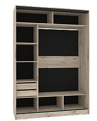 Шкаф-купе 1600 Домашний зеркало/лдсп