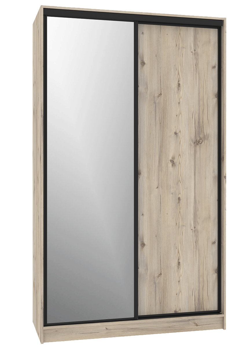 Шкаф-купе 1350 Домашний зеркало/лдсп