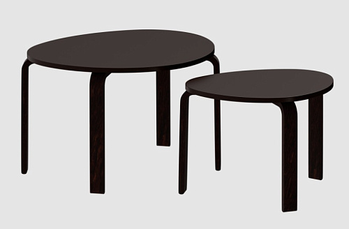 Комплект из 2-х журнальных столов DOUBLE. Столешницы из МДФ.