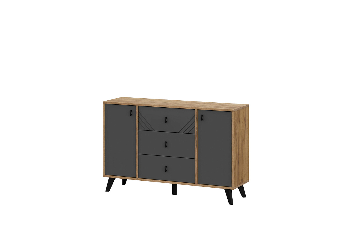 Модульная система "Байкал" Комод 3 ящика двухстворчатый