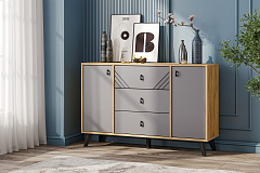 Модульная система "Байкал" Комод 3 ящика двухстворчатый