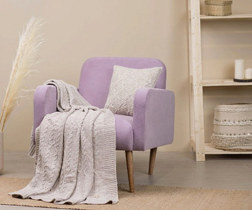 Плед вязанный (ораны) 130*170,