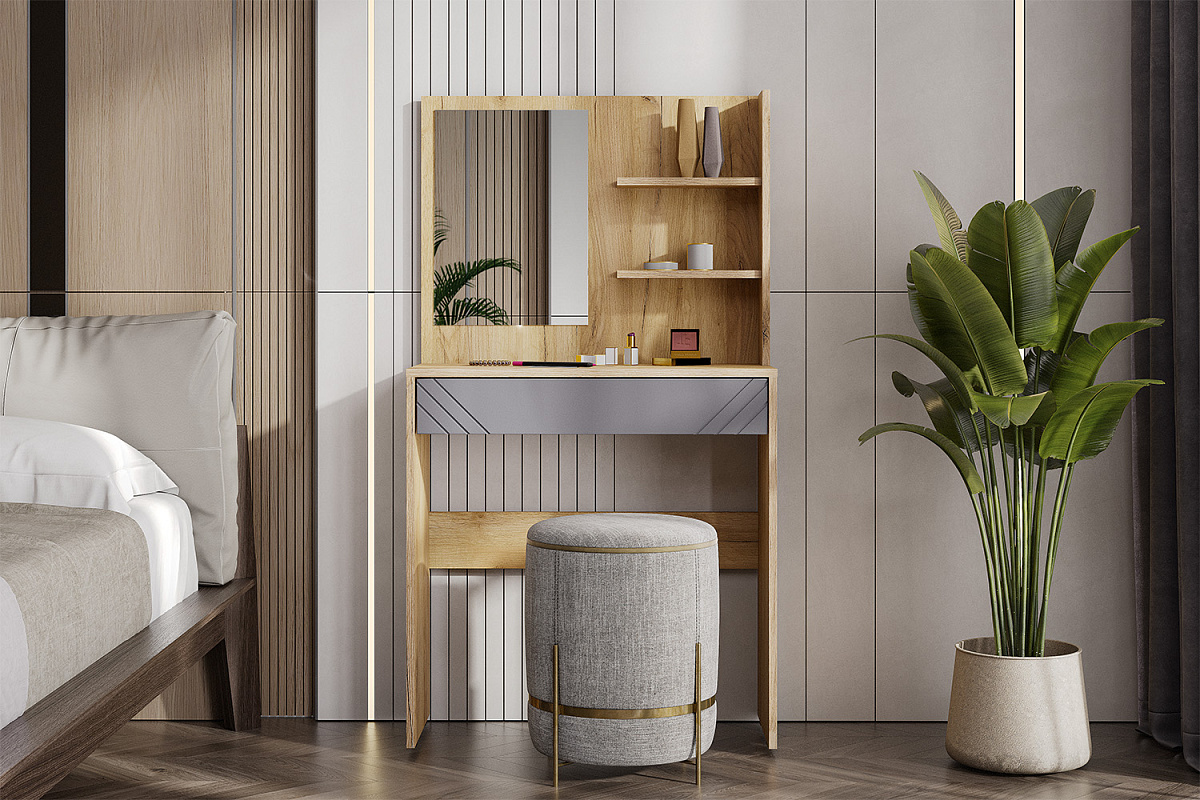 Модульная система "Байкал" Стол туалетный (Зеркало)