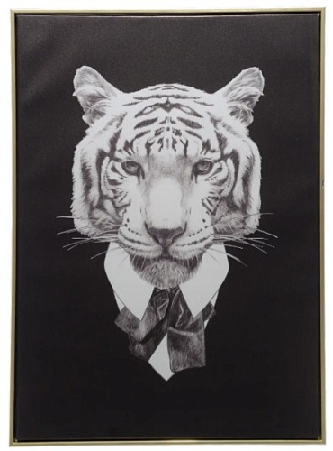 Панно интерьерное на Холсте Mister Tiger/ Мистер Тайгер 70х50 см 8257-64