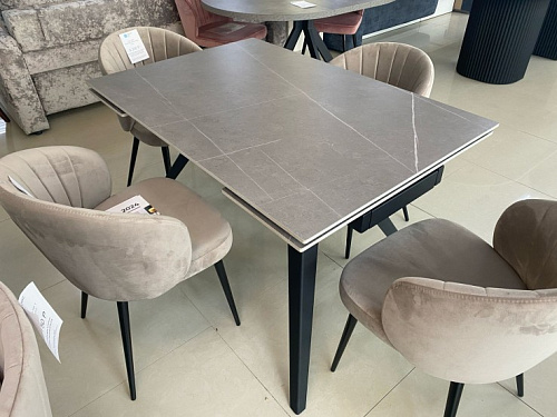 "АСТИ" стол обеденный раздвижной 80х120-180х76 столешница керамика