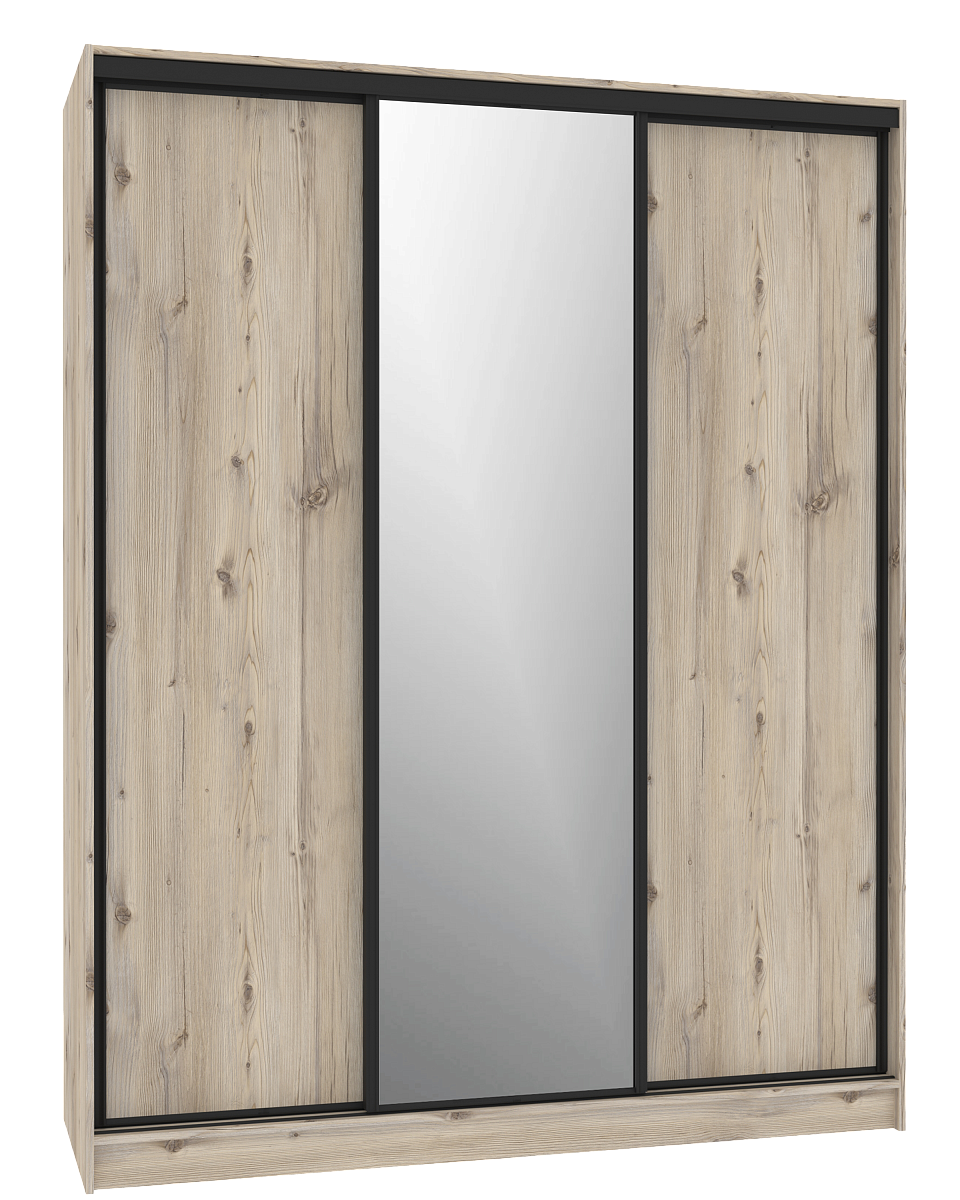 Шкаф-купе 1800 Домашний зеркало/лдсп