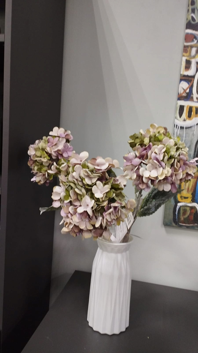 Цветок искусственный Гортензия 50см