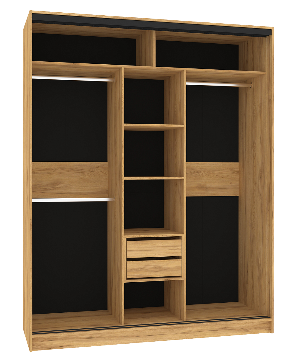 Шкаф-купе 1800 Домашний зеркало/лдсп