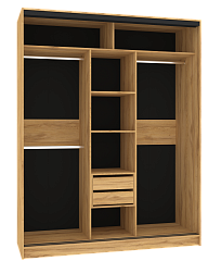 Шкаф-купе 1800 Домашний зеркало/лдсп