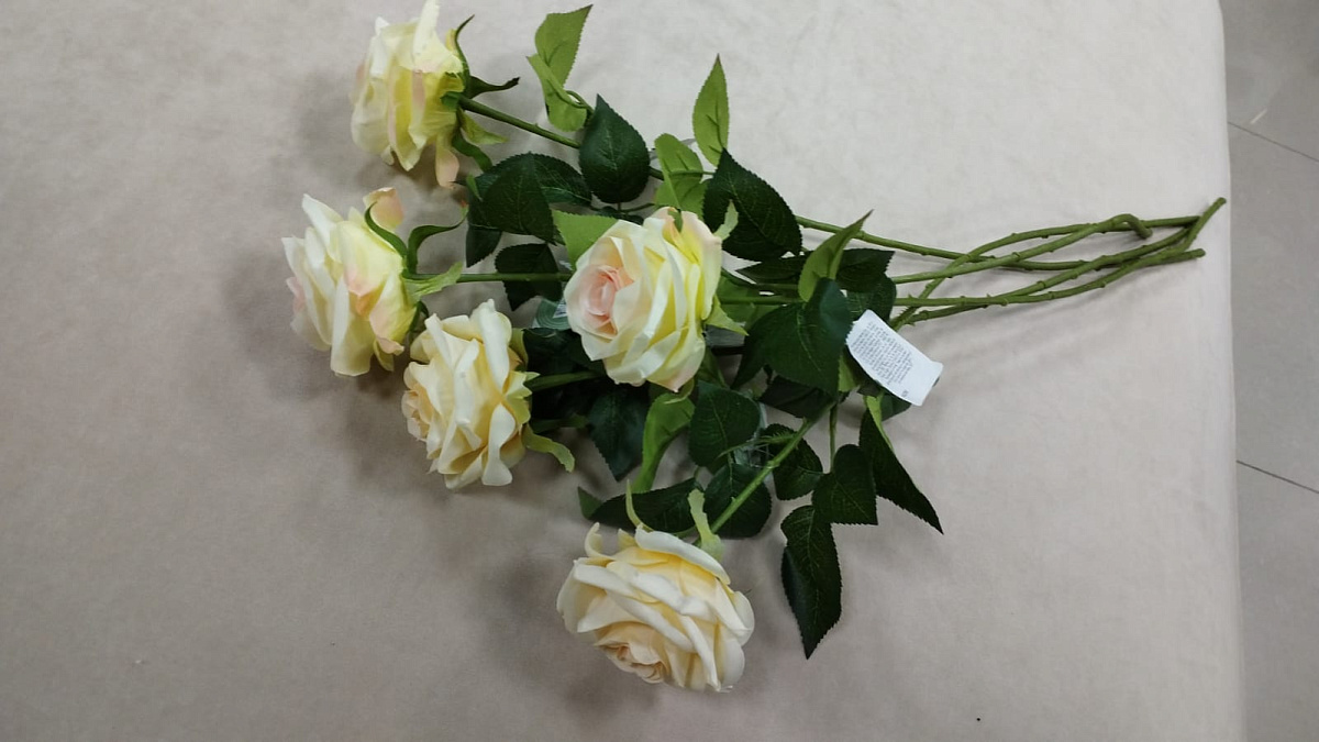 Цветок искусственный Роза 60см