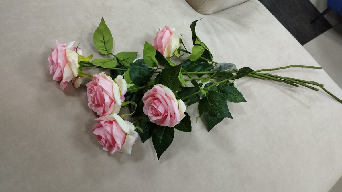 Цветок искусственный Роза 60см